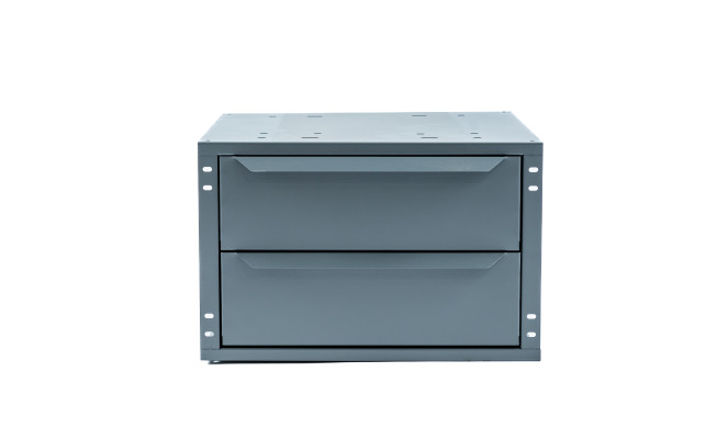 2-DRAWER CABINET, 12HX18.5WX16D Front