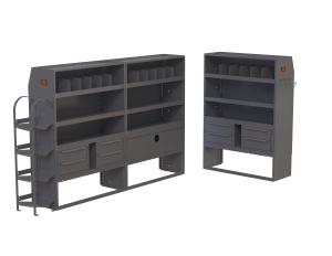 HVAC Cargo Van Shelving Package - Medium and High Roof Vans