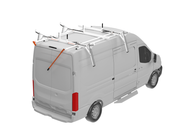 UPLYFT ladder rack with third crossbow for Ford Transit