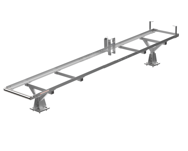 Service body ladder rack